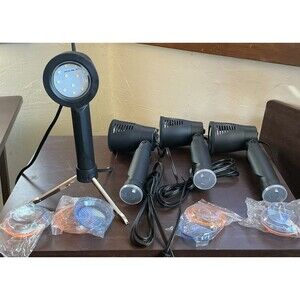 EMART Photography LED Continuous Lights 4 Pack With White, Blue, Orange Filters